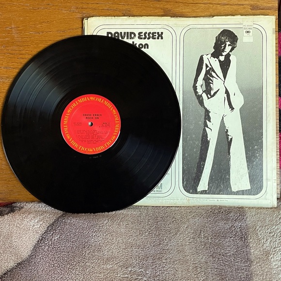 David Essex “Rock On” Vintage Vinyl Record - Picture 4 of 5